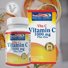 Vitamina C 1000MG con ZINC x100 Tabletas "Healthy" (R)