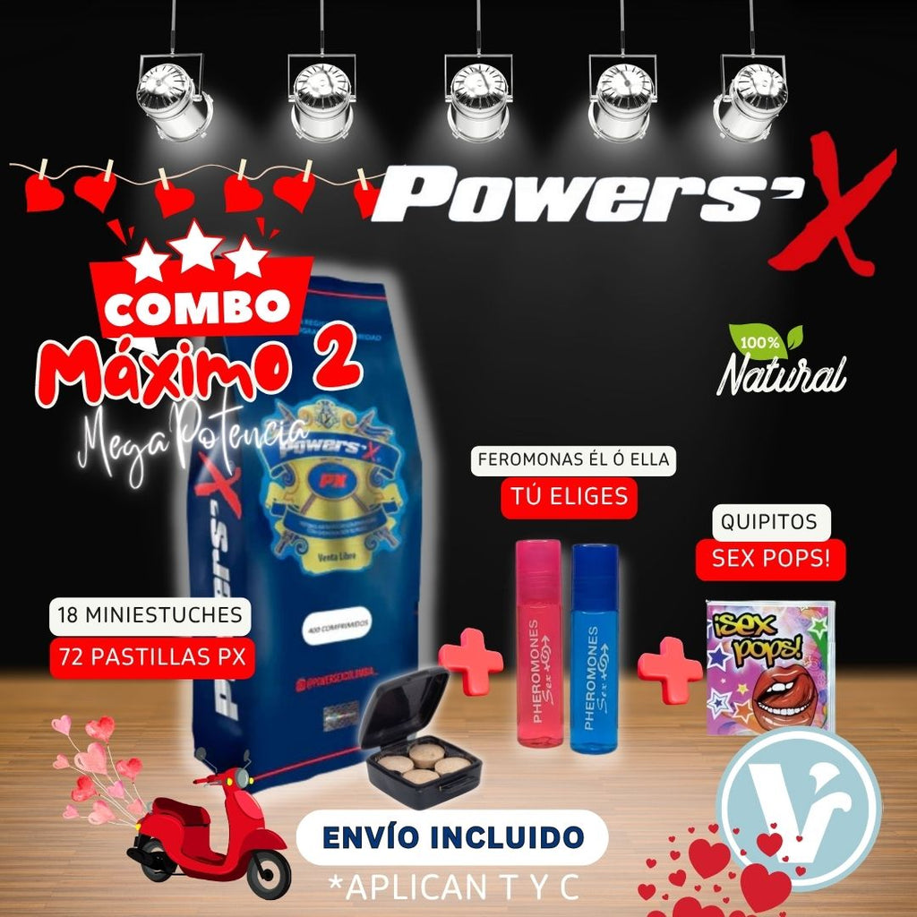 Combo Box Maximo **COMBO MÁXIMO 2: Mega Potencia (18 Miniestuches 72 Pastillas)+ Feromo ...