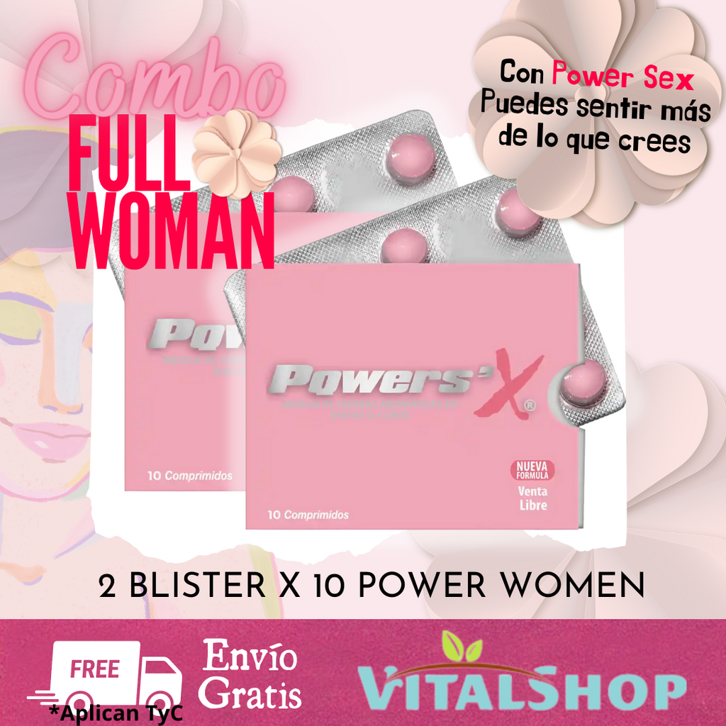 **"Combo Full Woman"- 2 blister Woman x 10 Tabletas ¡Envío Gratis!**