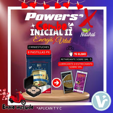 COMBO INICIAL II: Energía Vital (2 Mini estuches 8 Pastillas) + Retardantes ó Lubricante (Tú eliges) ¡Envío incluido!
