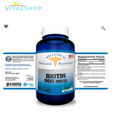 **Biotina 900 Mg x 100 Softgels "Natural System"**