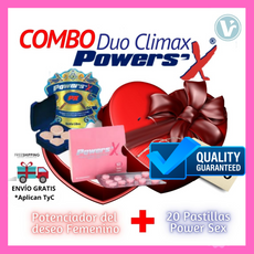 **𝐂𝐎𝐌𝐁𝐎 𝐃𝐔𝐎 CLIMAX POWER (Power Sex Woman X10 Tabletas+20 Pastillas Power Sex) Envío Gratis**
