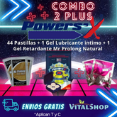 COMBO 2 PLUS Power Sex (44 Tabletas) + Retardante + Aceite Lubricante Caliente ¡Envíos GRATIS!