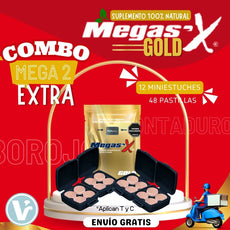 COMBO MEGA Sex GOLD 2 Extra: (12 Miniestuches 48 Pastillas) ¡Envío Gratis! NUEVA PRESENTACIÓN