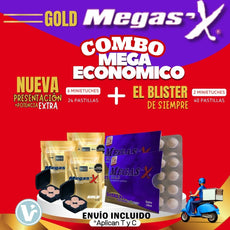 **MegaSex ¡COMBO MEGAECONÓMICO x64 pastillas! Envío Incluido*Aplican T&C*