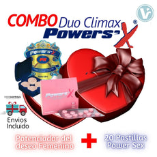 **𝐂𝐎𝐌𝐁𝐎 𝐃𝐔𝐎 CLIMAX POWER (Power Sex Woman X10 Tabletas+20 Pastillas Power Sex) Envío Incluido*Aplican Tyc*