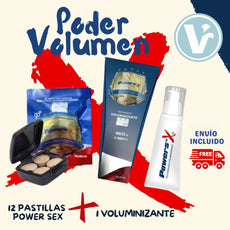 **COMBO PODER Y VOLUMEN (Voluminizante Power Sex+12 Pastillas) ¡Envío Incluido!*Aplican TyC*