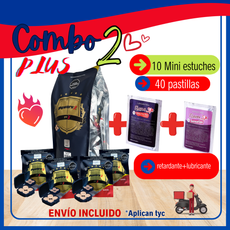 COMBO 2 PLUS Power Sex (40 Tabletas) + Retardante + Aceite Lubricante ¡Envío Incluido*Aplican TyC*