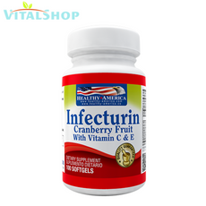 Infecturin Cramberry + Vitamin C & E (Infecciones Urinarias) X60 Cápsula blanda "Healthy"