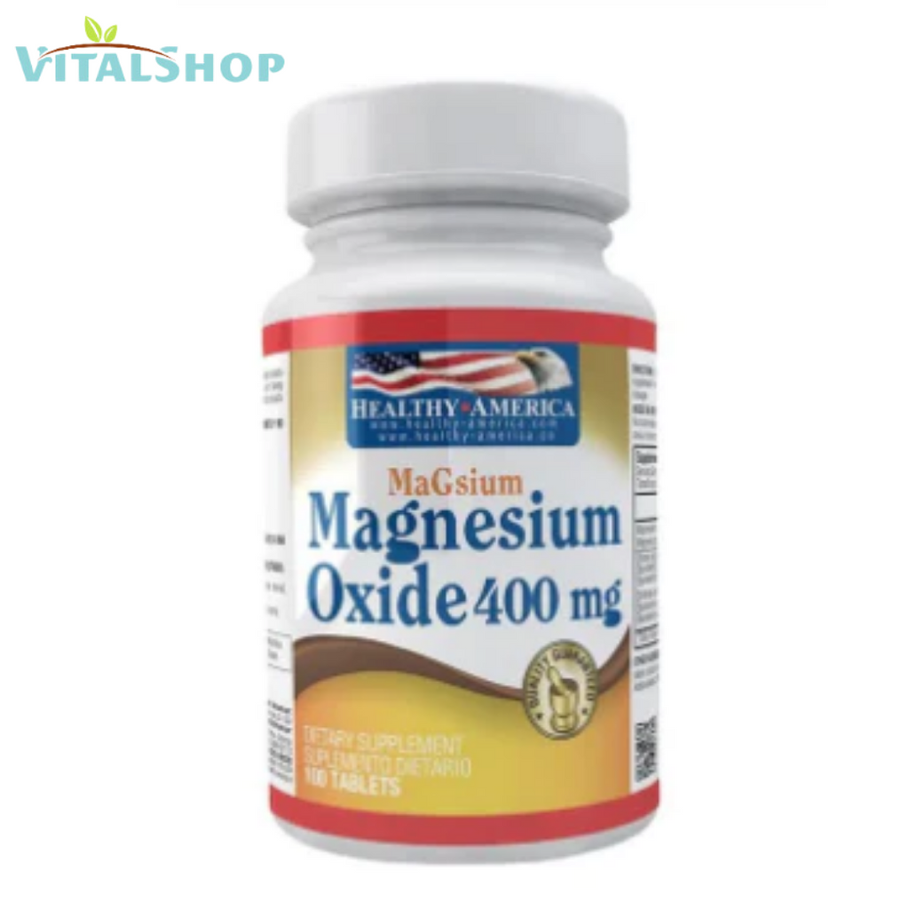 Oxido de Magnesio 400mg  X100 tabletas "Healthy"