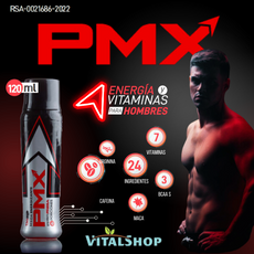 Bebida PMX "Poder Max X120 mL Potencia y Energía al máximo"  ¡Envío Gratis!