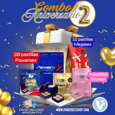 Combo 2 Aniversario (20 Power SX+ 12 MegaSX+4 Woman) Envío incluido *Aplican T&C*