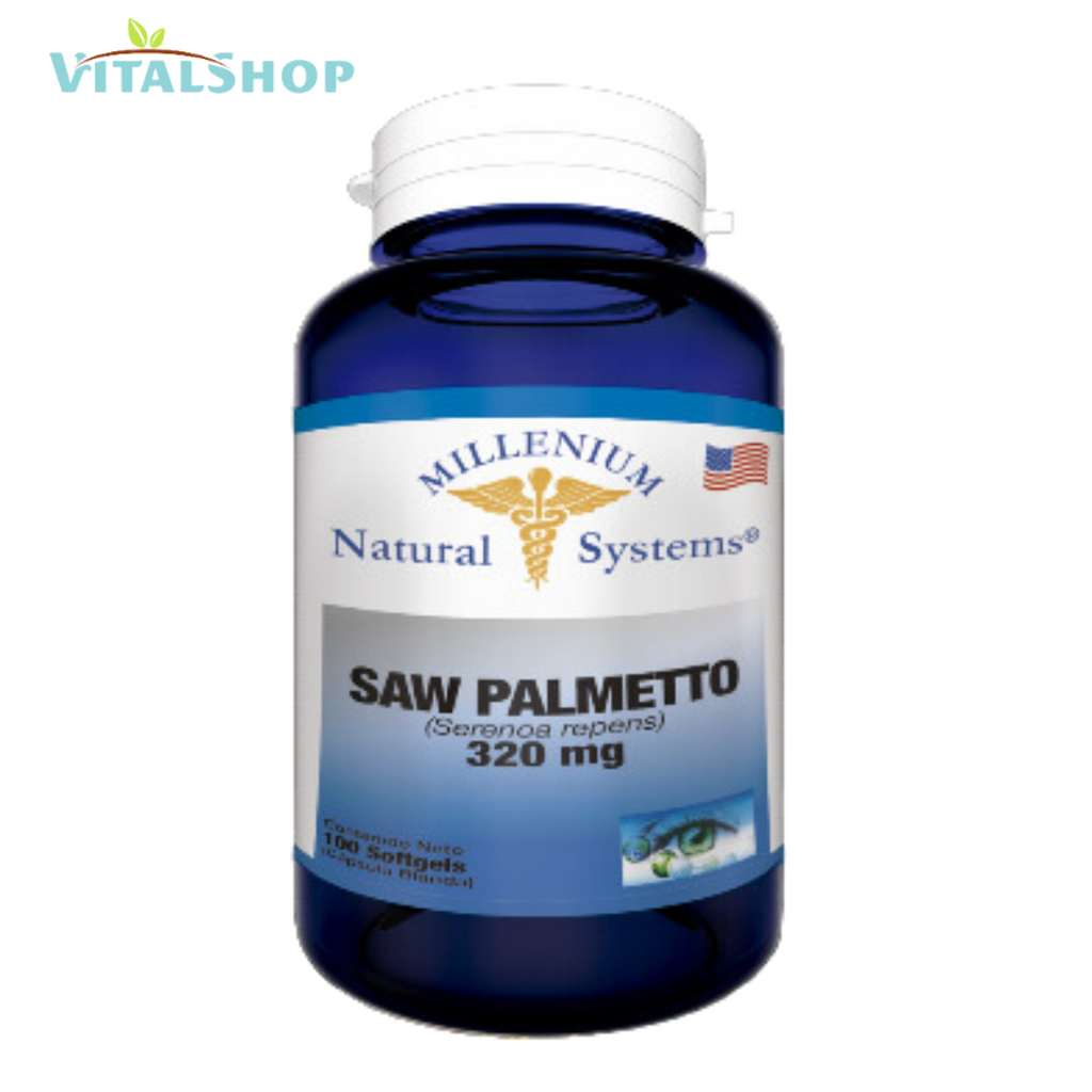 Saw Palmetto 320mg Millenium X100 Softgels "Natural System"