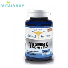 Vitamina E 1.000 IU + Zinc X60/100 Softgels "Natural System"(R)
