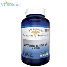**Vitamina E 400 IU + Zinc  X100 Softgels "Natural System"**