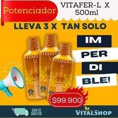 GRAN PROMOCIÓN- 3 BEBIDAS VITAFER X500 ML + ¡ENVÍO GRATIS!