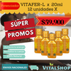 **GRAN PROMOCIÓN- 12 BEBIDAS POTENCIADORAS VITAFER X 20ML**