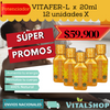 GRAN PROMOCIÓN- 12 BEBIDAS POTENCIADORAS VITAFER X 20ML