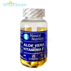 **Aloe Vera y Vitamina E X 60 perlas;  Natural Nutrition**