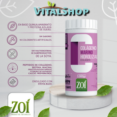 **Colágeno Hidrolizado Marino de Zoi x 1.000gramos + Biotina**