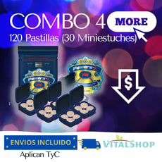 **COMBO 4: 120 pastillas de Powers'X -*¡Envío incluido! *Aplican TyC