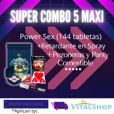 **Súper Combo 5 Maxi *Envío Incluido* (Aplican TyC)