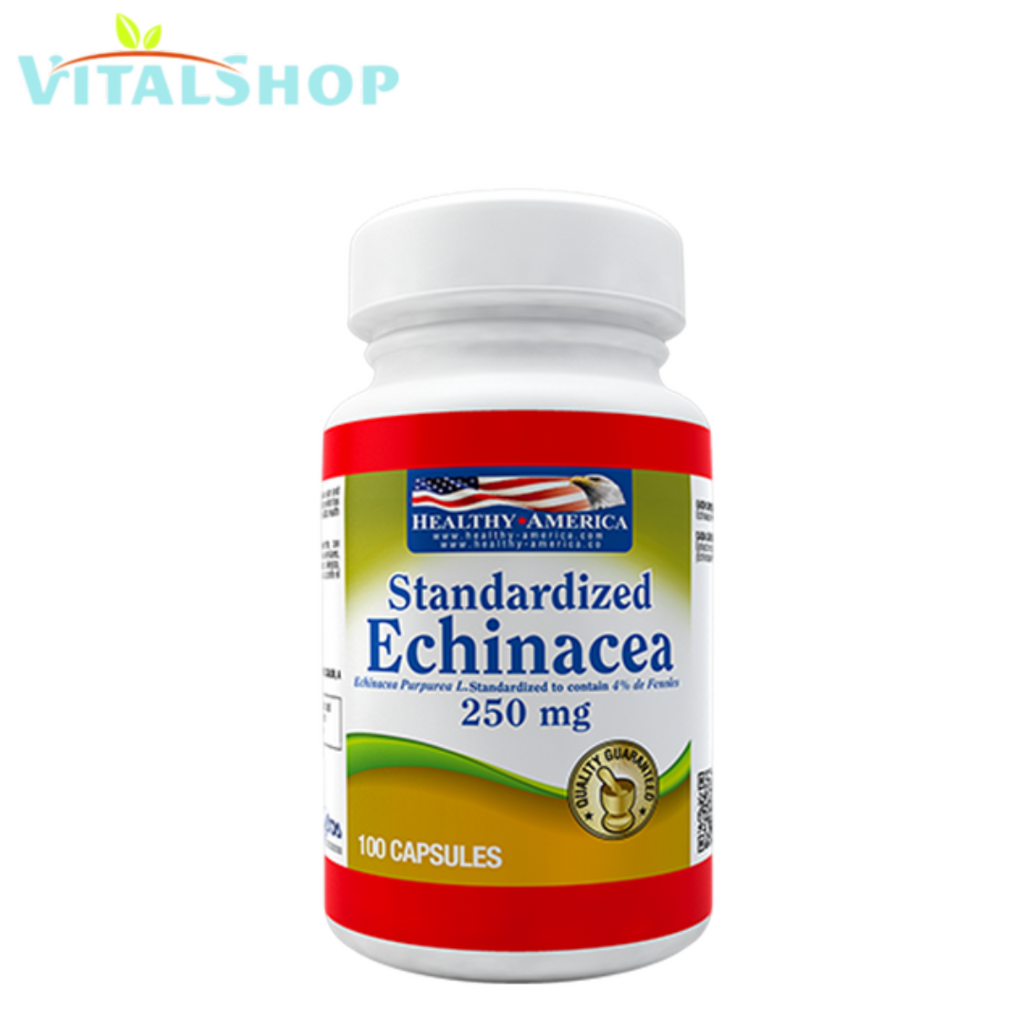 Echinacea Purpurea  250 mg  x100 cápsulas "Healthy"