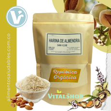 Harina de Almendras x 500 grs - ¡Fruto seco molido y 100% Natural!