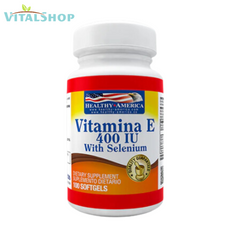 **Vitamina E 400 IU con Selenio X100 Caps "Healthy"**