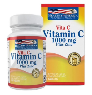 Vitamina C 1000 mgc on Zinc X100 Tabletas "Healthy"