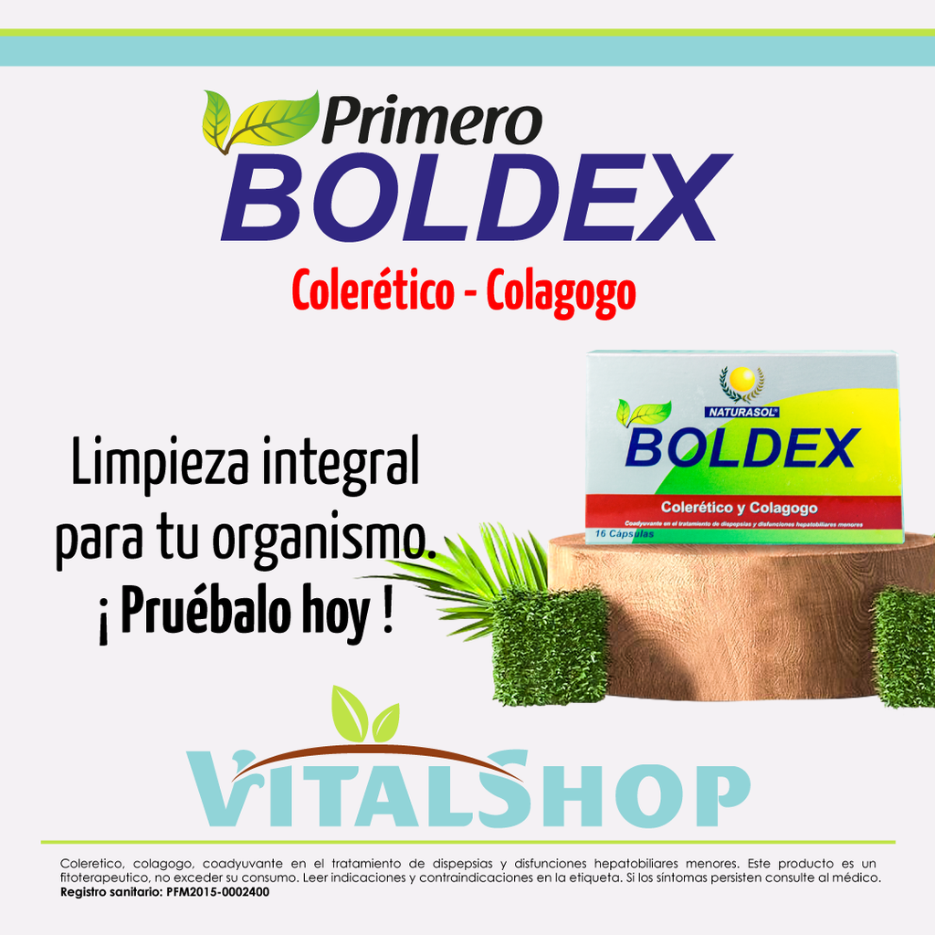 Boldex Laxante -X 16 Cápsulas- Limpieza Integral Para Tú Organismo