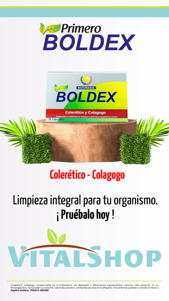 **Boldex DRENADOR HEPÁTICO -X 16 Cápsulas** – VitalShop Colombia