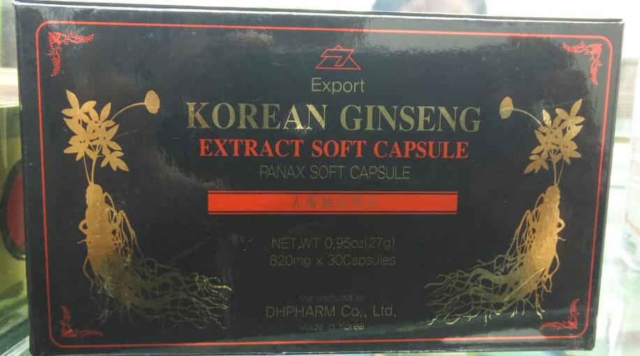 Korean Ginseng 820Mg - 30 Cápsulas
