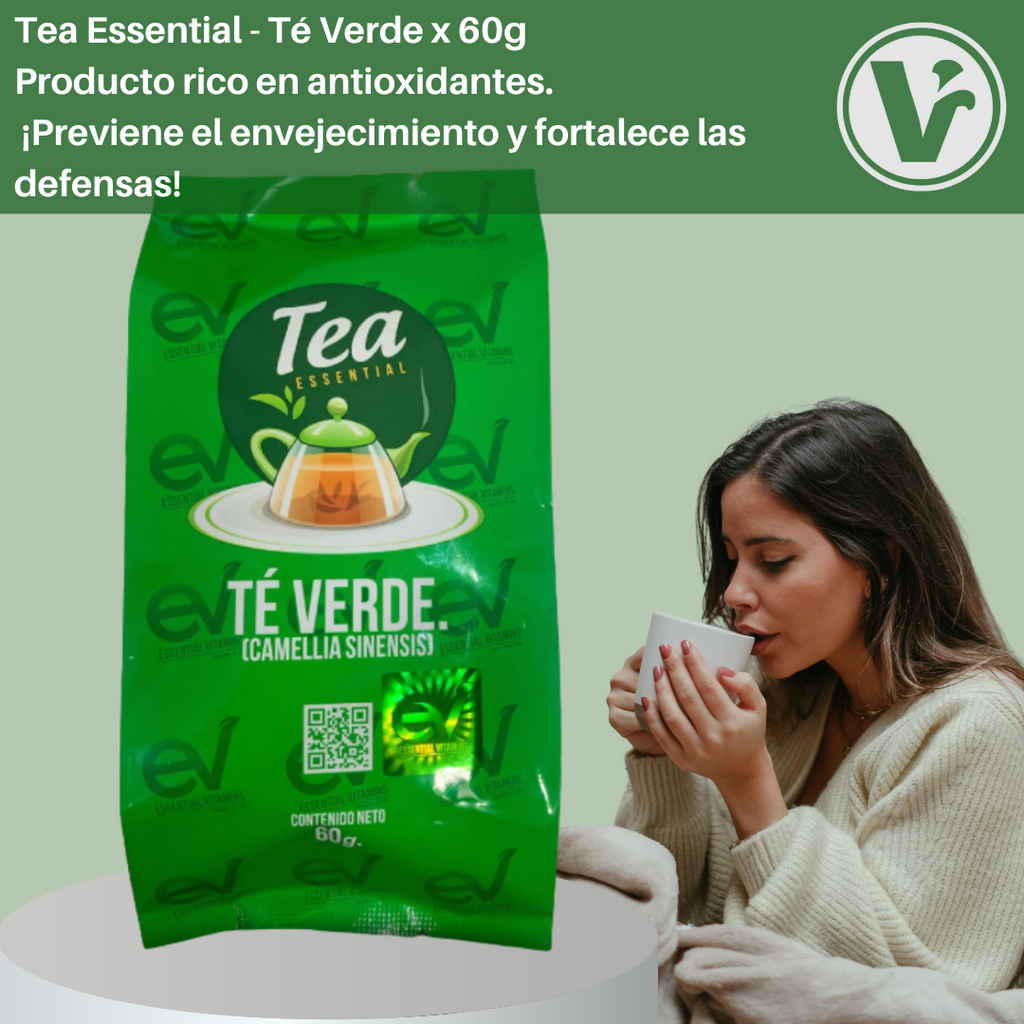 **Tea Essentials - Té Verde Detox x60g ¡100% Natural!** – VitalShop ...