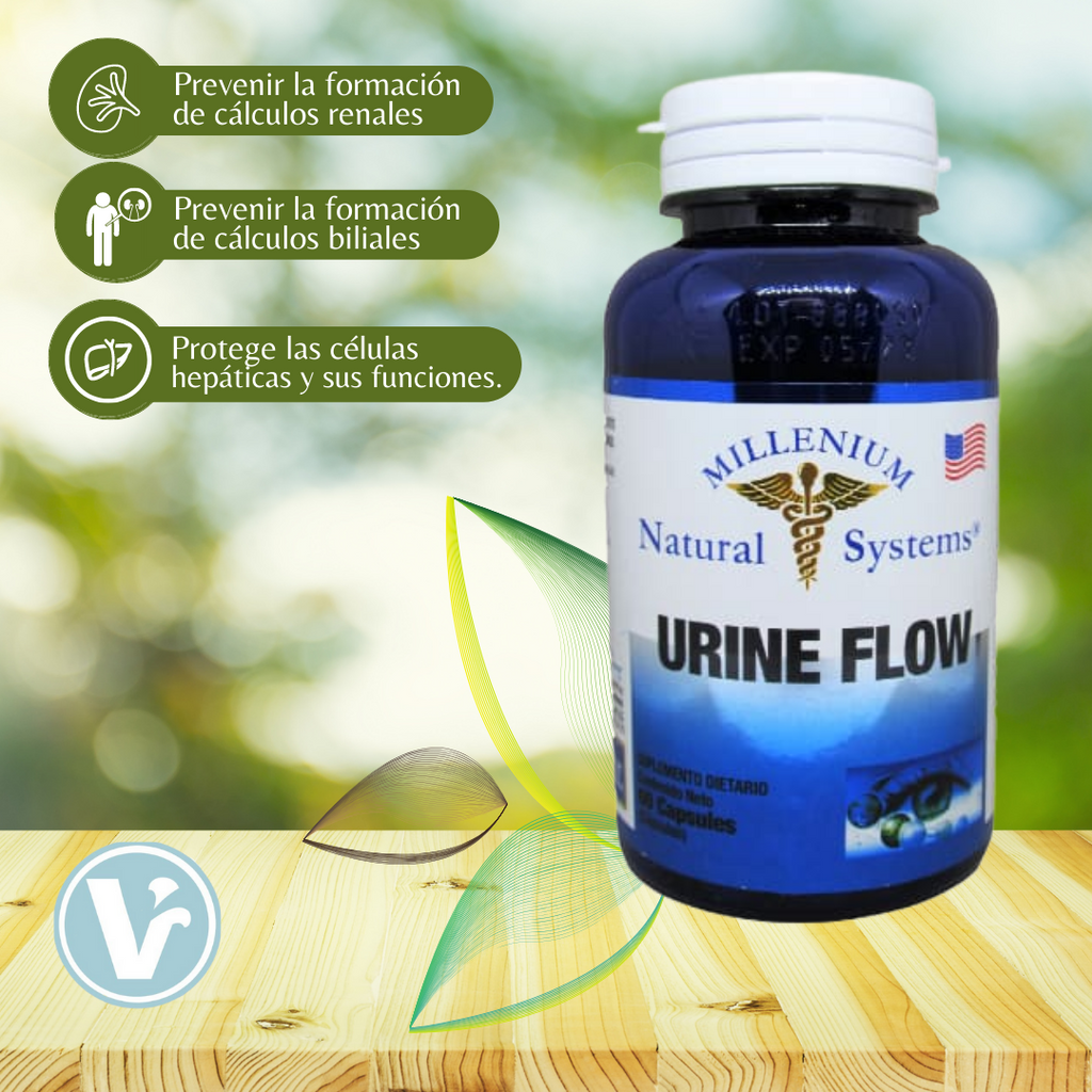 Urine Flow X60 Cap Previene Cálculos Renales "Natural System"