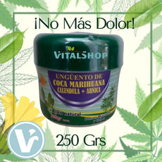 Pomada de Coca + Árnica + Marihuana 250 Grs ¡ENVÍO GRATIS!
