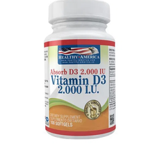 **Vitamina D3 2000 IU Plus -X100 Cáp. "Healthy"**